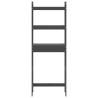 Toilet Rack Grey 63x26x171 cm Solid Wood Pine - Space Saver