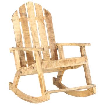 Vintage Solid Mango Wood Garden Rocking Chair | Hipo Market