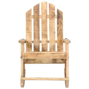 Vintage Solid Mango Wood Garden Rocking Chair | Hipo Market