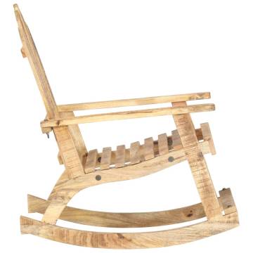 Vintage Solid Mango Wood Garden Rocking Chair | Hipo Market