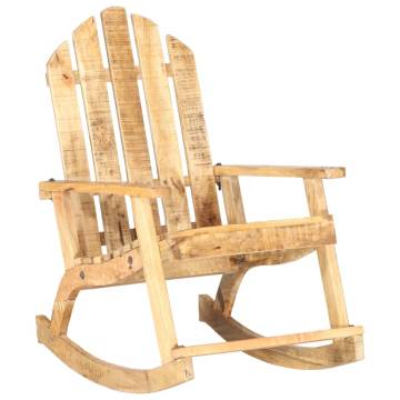 Vintage Solid Mango Wood Garden Rocking Chair | Hipo Market