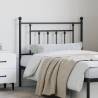 Stylish Black Metal Headboard 90 cm | Hipomarket