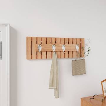 Solid Walnut Wall Hanger - 42x8.5x14 cm | Hipomarket