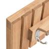 Solid Walnut Wall Hanger - 42x8.5x14 cm | Hipomarket