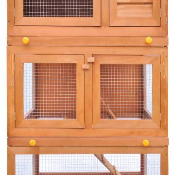 Outdoor Rabbit Hutch - 3 Layers Wooden Pet Cage | HipoMarket