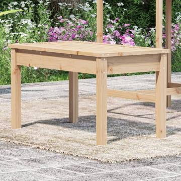 Classic Solid Pine Garden Bench - 80x44x45 cm