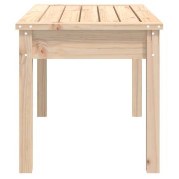 Classic Solid Pine Garden Bench - 80x44x45 cm