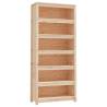 Book Cabinet 80x35x183 cm Solid Wood Pine - Stylish Storage Solution