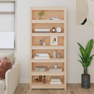 Book Cabinet 80x35x183 cm Solid Wood Pine - Stylish Storage Solution