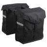 7-Series Double Pannier 19L Black - Durable Bicycle Bag