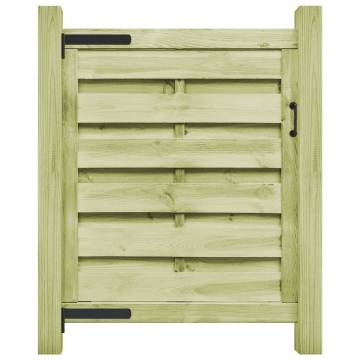 Garden Gate Impregnated Pinewood 100x100 cm Green - Hipomarket