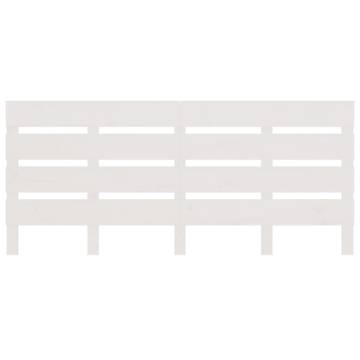 White Solid Pine Headboard 180x3x80 cm - Stylish Bedroom Design