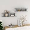 Wall Shelf 2 pcs Concrete Grey 90x18x20 cm Engineered Wood Colour concrete grey Size 90 x 18 x 20 cm Quantity in Package 2 Number of Pieces 1 