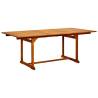 Garden Dining Table - Extendable Solid Acacia Wood (150-200) cm