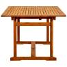 Garden Dining Table - Extendable Solid Acacia Wood (150-200) cm