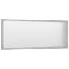 Stylish Concrete Grey Bathroom Mirror 100x1.5x37 cm