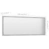 Stylish Concrete Grey Bathroom Mirror 100x1.5x37 cm