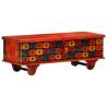 Stylish Red Storage Box - Solid Acacia Wood 110x40x40 cm