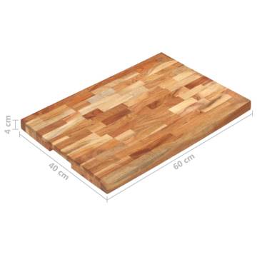 Acacia Wood Chopping Board 60x40 cm - Durable & Unique