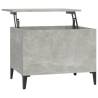 Stylish Concrete Grey Coffee Table - Lift Top Design