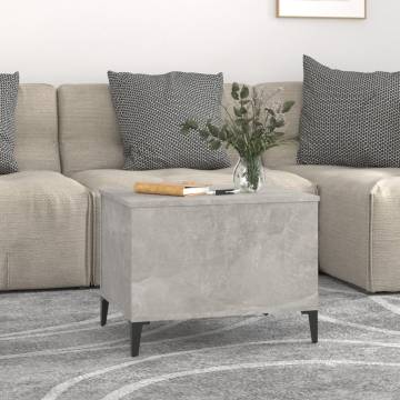 Stylish Concrete Grey Coffee Table - Lift Top Design