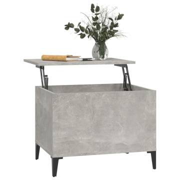 Stylish Concrete Grey Coffee Table - Lift Top Design