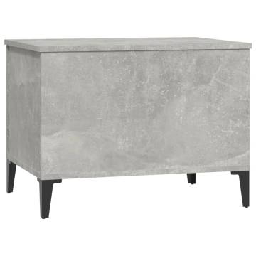 Stylish Concrete Grey Coffee Table - Lift Top Design