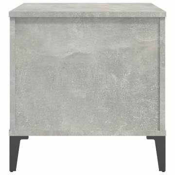 Stylish Concrete Grey Coffee Table - Lift Top Design