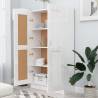 High Gloss White Book Cabinet - Stylish & Durable Storage