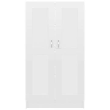 High Gloss White Book Cabinet - Stylish & Durable Storage