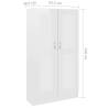 High Gloss White Book Cabinet - Stylish & Durable Storage