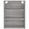 Stylish Highboard Grey Sonoma - 69.5x34x180 cm | HipoMarket UK