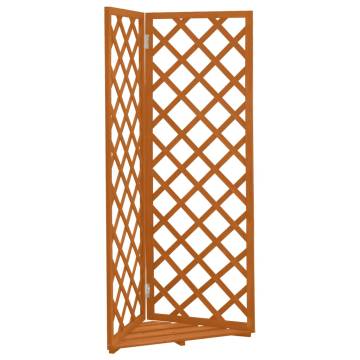 Corner Trellis Planter | Solid Firwood | 50x50x145 cm