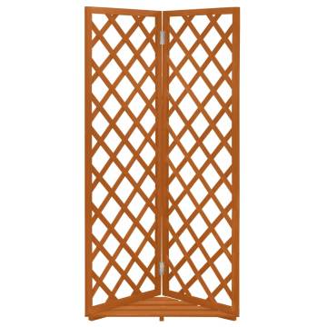 Corner Trellis Planter | Solid Firwood | 50x50x145 cm