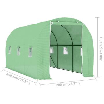 Buy 9 m² Greenhouse | 4.5x2x2 m Durable Plant House