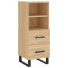 Stylish Highboard Sonoma Oak - 34.5x34x180 cm | Hipo Market