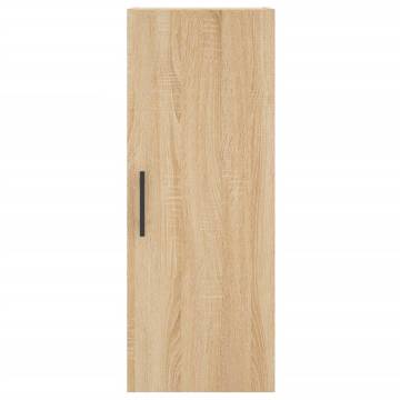 Stylish Highboard Sonoma Oak - 34.5x34x180 cm | Hipo Market