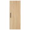 Stylish Highboard Sonoma Oak - 34.5x34x180 cm | Hipo Market