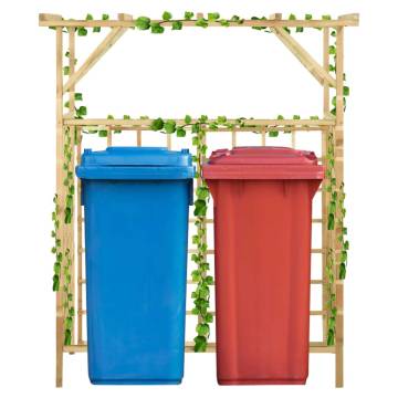 Garden Pergola for Double Bins - Impregnated Pinewood