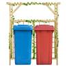 Garden Pergola for Double Bins Impregnated Pinewood Size 140 x 80 x 168 cm Quantity in Package 1 