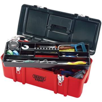 Draper Tools Expert Tool Box with Tote Tray - 58x26.5cm