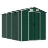 Garden Shed Green 191x300 cm - Durable Galvanised Steel