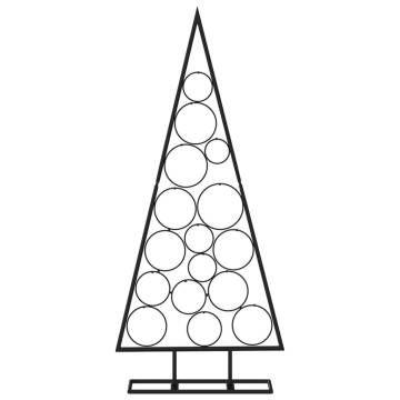 Metal Christmas Tree for Decoration - Black 125 cm | HipoMarket