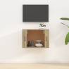 Wall Mounted TV Cabinet Sonoma Oak - 57x34.5x40 cm