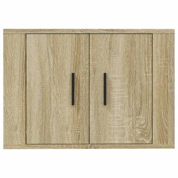 Wall Mounted TV Cabinet Sonoma Oak - 57x34.5x40 cm