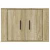 Wall Mounted TV Cabinet Sonoma Oak - 57x34.5x40 cm