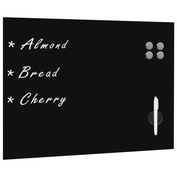 Wall Mounted Magnetic Blackboard Glass 80x60 cm | HipoMarket