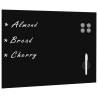 Wall Mounted Magnetic Blackboard Glass 80x60 cm Colour black Size 80 x 60 cm Model with accessories 