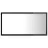 LED Bathroom Mirror High Gloss Black 80x8.5x37 cm | Hipomarket