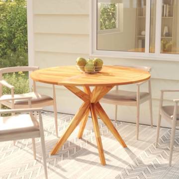 Solid Acacia Garden Table 110x110 cm | Durable Outdoor Furniture